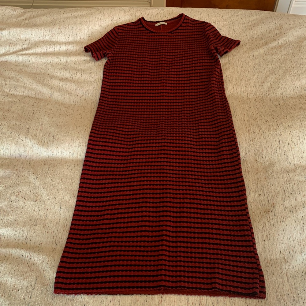 Knit midi t-shirt dress